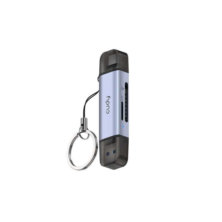 ���� ������ ����� ����� ������� CUDY UH200 2-IN-1 Dual USB 3.0 SD/TF Card Reader