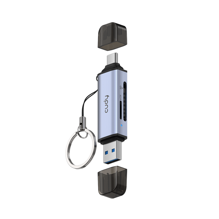 ���� ������ ����� ����� ������� CUDY UH200 2-IN-1 Dual USB 3.0 SD/TF Card Reader