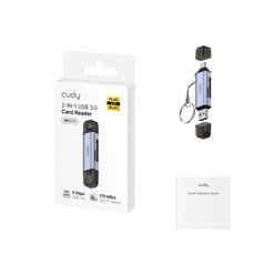 ���� ������ ����� ����� ������� CUDY UH200 2-IN-1 Dual USB 3.0 SD/TF Card Reader