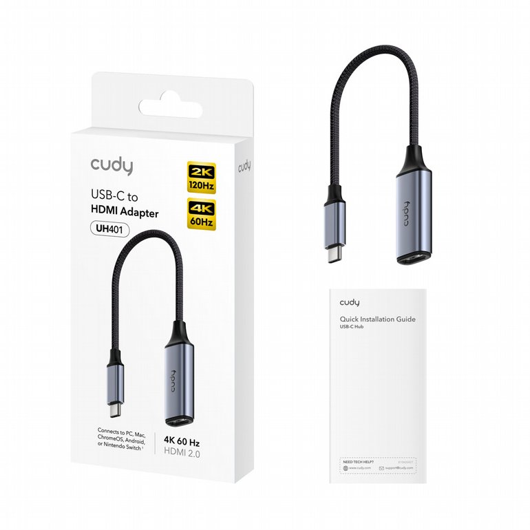 ���� Cudy UH401 � Ultra-High Definition USB-C to HDMI 2.0 Adapter