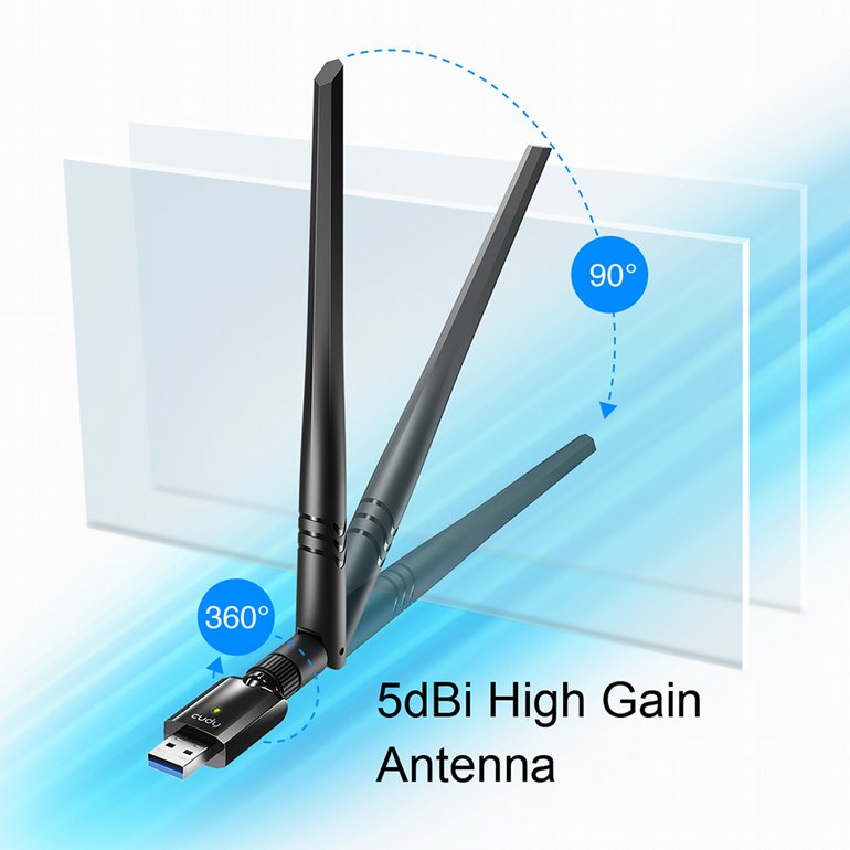 ����� ��� ������� CUDY - AC1300 High Gain USB Wi-Fi Adapter - WU1400
