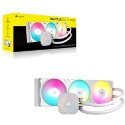 קירור נוזלי Corsair NAUTILUS 360 RS ARGB לבן 360mm cw-90600095-ww קירור נוזלי Corsair NAUTILUS 360 RS ARGB לבן 360mm cw-90600095-ww